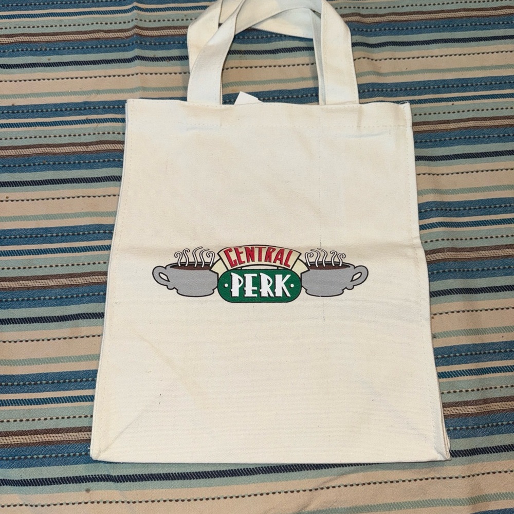 Central Perk White Tote Bag